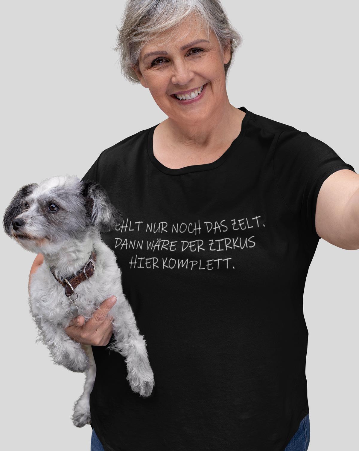 Fehlt nur noch das Zelt. - Damenshirt