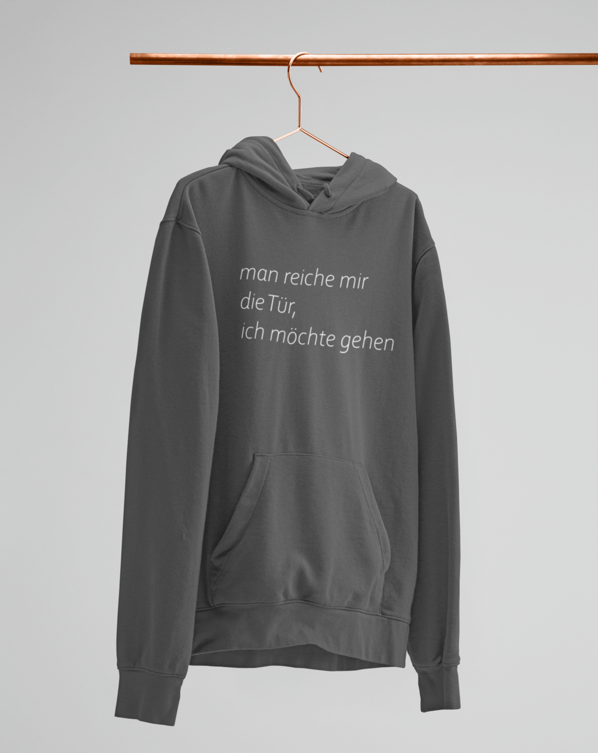 man reiche mir die Tür, ich möchte gehen  - Unisex Kapuzenpullover Hoodie