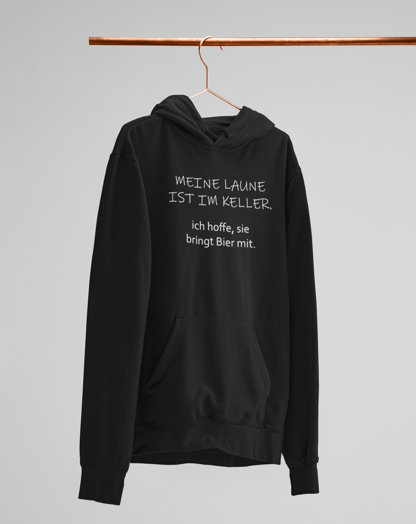 Meine Laune ist im Keller  - Unisex Kapuzenpullover Hoodie